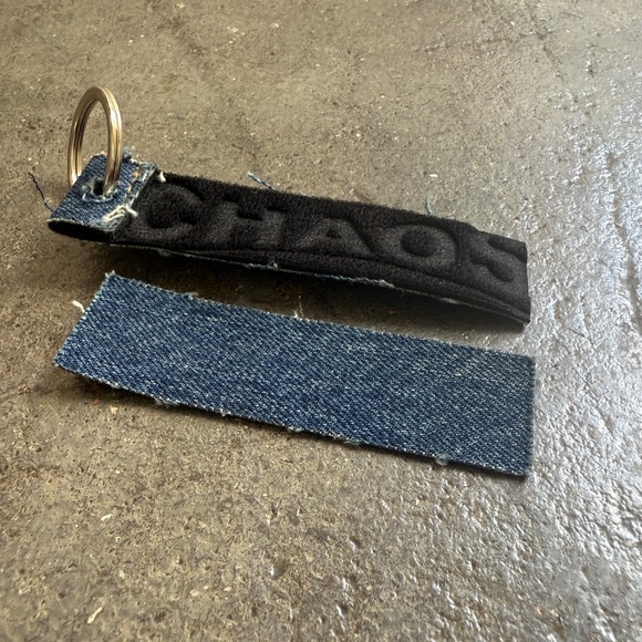 Vivienne Westwood CHAOS Denim Velcro Double Key Chain Collector Item - Picture 3 of 4